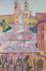 Spanish Steps and the Trinità dei Monti Church, Rome by Maurice Denis